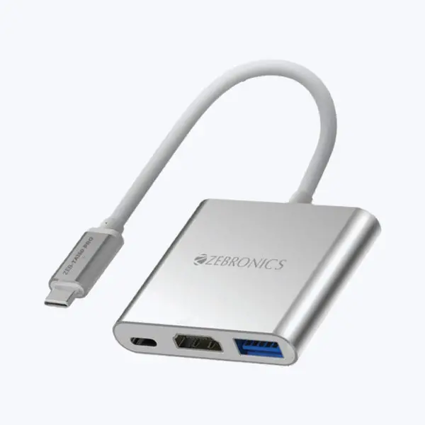 Zebronics Zeb-Ta150 Pro Type C To Multi Port Usb Hub With 4K Hdmi, Usb 3.0, Type C Pd - 100 Watts 1