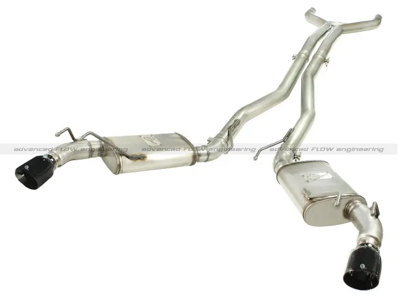 Afe Machforce Xp Exhaust 3In Stainless Stee Cb/10-13 Chevy Camaro V8-6.2L (Td) (Gloss Blk Tip) 1