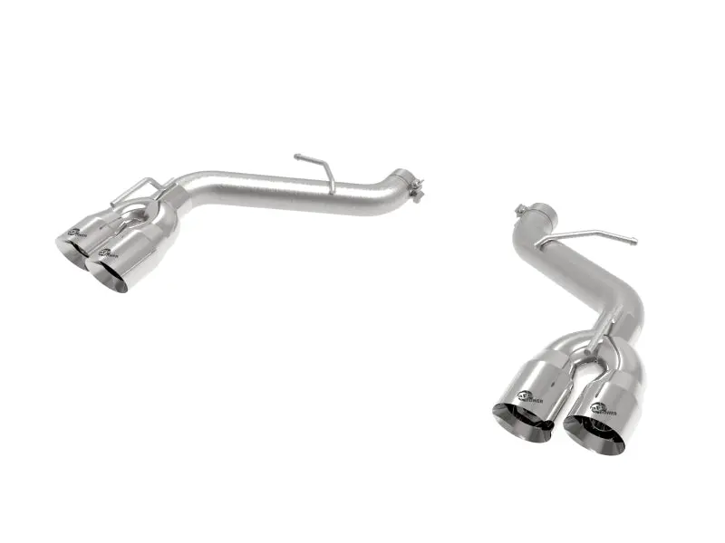 Afe Power Mach Force-Xp 3In Axle-Back Exhaust 16-20 Chevy Camaro Ss V8 6.2L W/O Mufflers - Polished 1