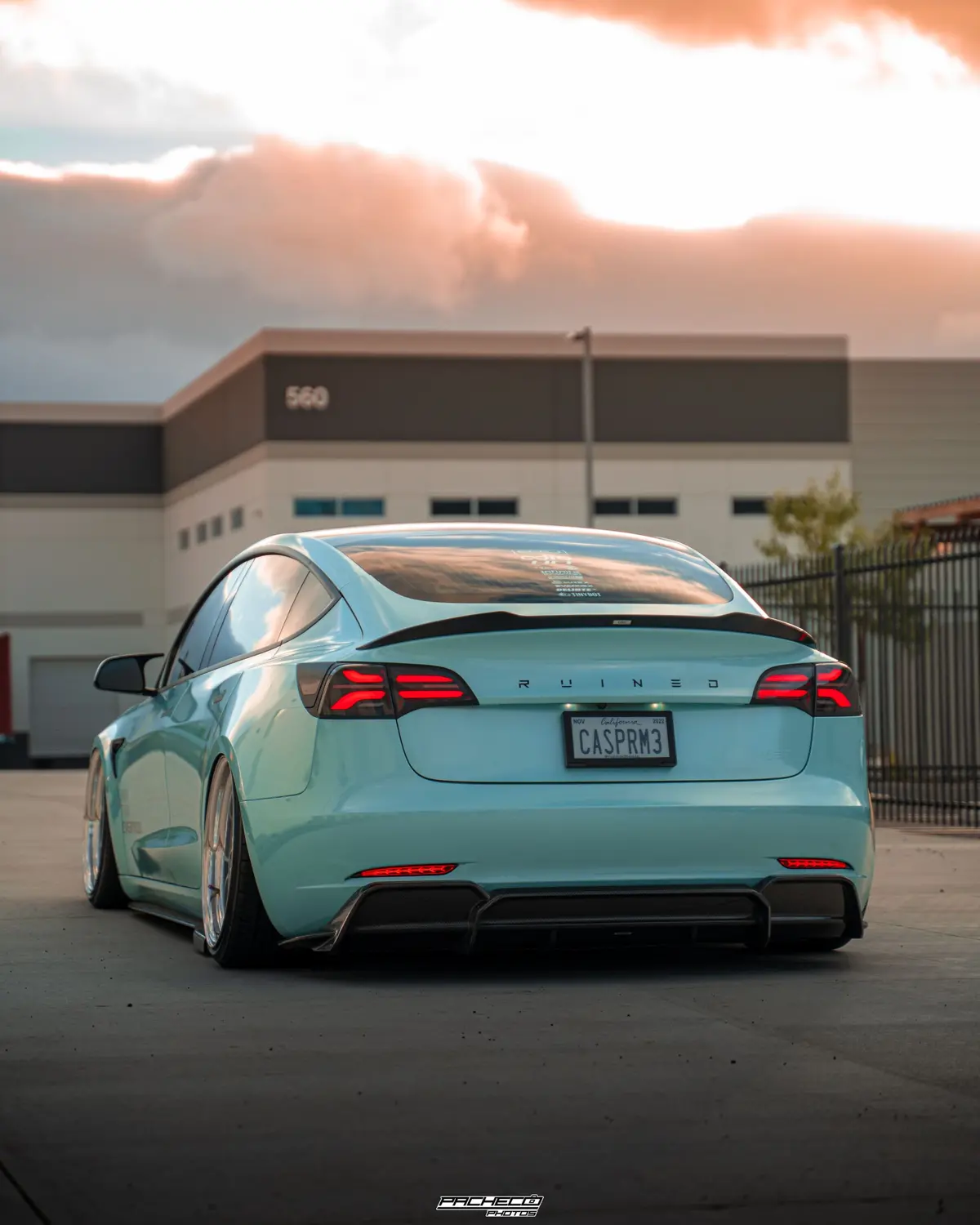 Tesla Model 3 Carbon Fiber Rear Diffuser V2 1