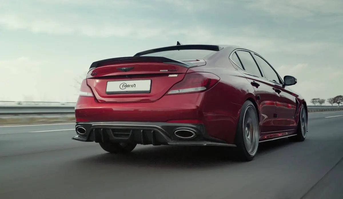 Genesis G70 3.3L Rear Diffuser V2 1