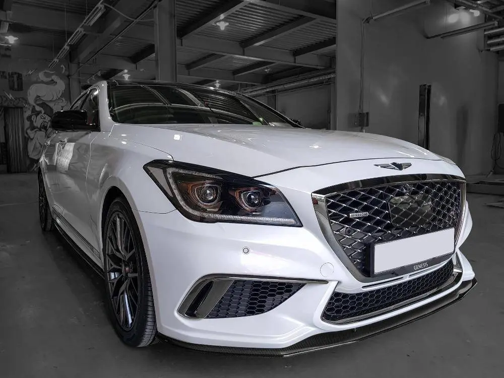 Genesis G80 (Dh) Carbon Fiber Front Lip 2