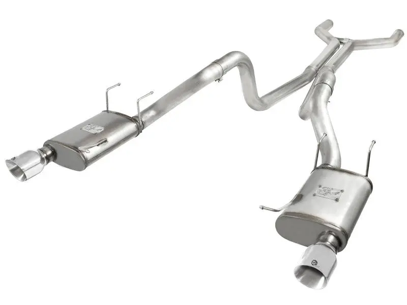 Afe Machforce Xp Cat-Back Exhaust 3In Ss W/ Polished Tips 11-14 Ford Mustang Gt V8 5.0L 2