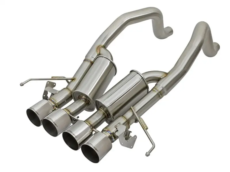 Afe Machforce Xp 3In-2 1/2In Axle Back 304Ss Exhaust W/ Polished Tips 15-17 Chevy Corvette Z06 1