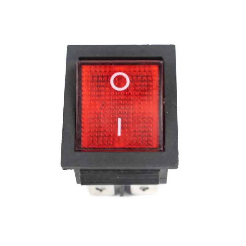 Kcd4 Red 250V 15/30A Dpst On-Off 4 Pin Rocker Switch 2