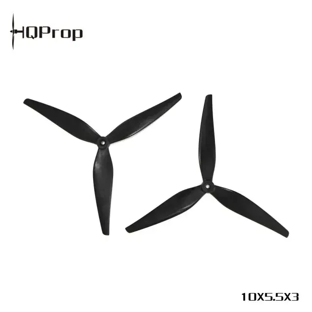 Hq Macroquad Prop 10X5.5X3(2Cw+2Ccw) Black-Glass Fiber Reinforced Nylon 1