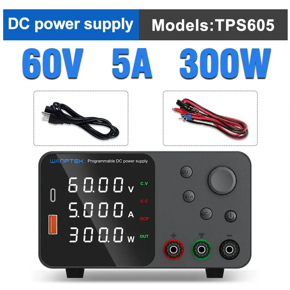 Wanptek Tps605 Programmable Dc Power Supply- 60V, 5A 1