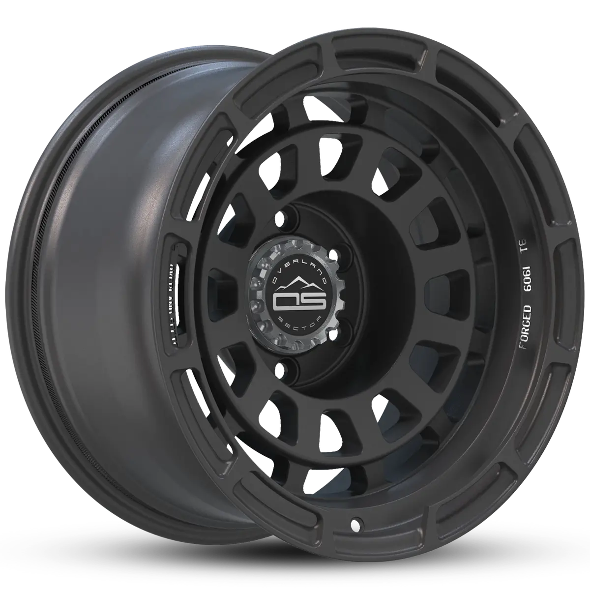 Overland Sector Badlander Forged 17X9 -12 6X139.7Mm 106.1Mm All Satin Black 1