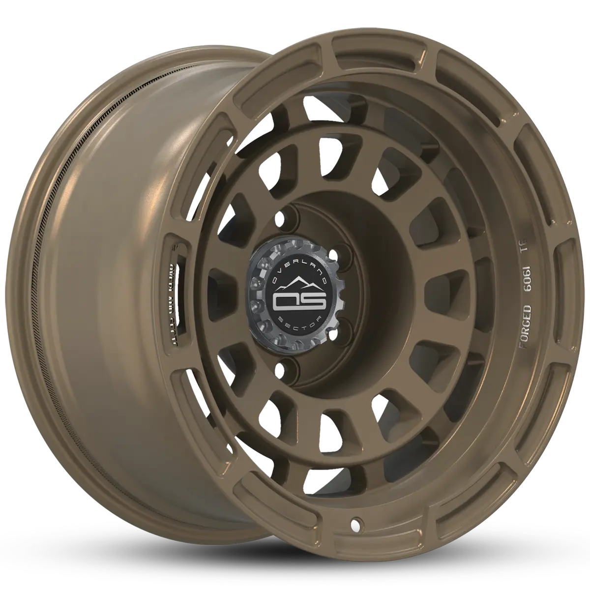 Overland Sector Badlander Forged 17X9 -18 5X127mm 71.5Mm All Satin Bronze 1
