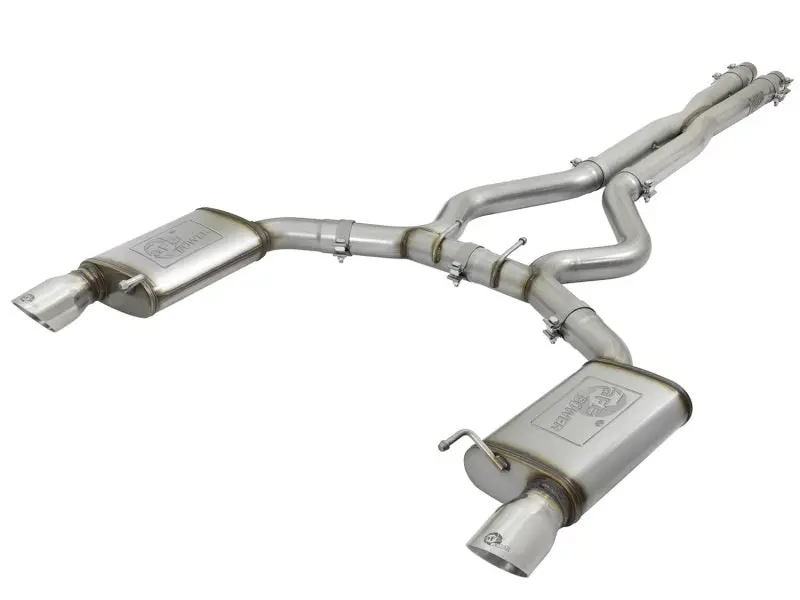 Afe Machforce Xp 3In 304 Ss Cat-Back Exhausts W/ Polished Tips 15-17 Ford Mustang Gt V8-5.0L/V6-3.7L 1