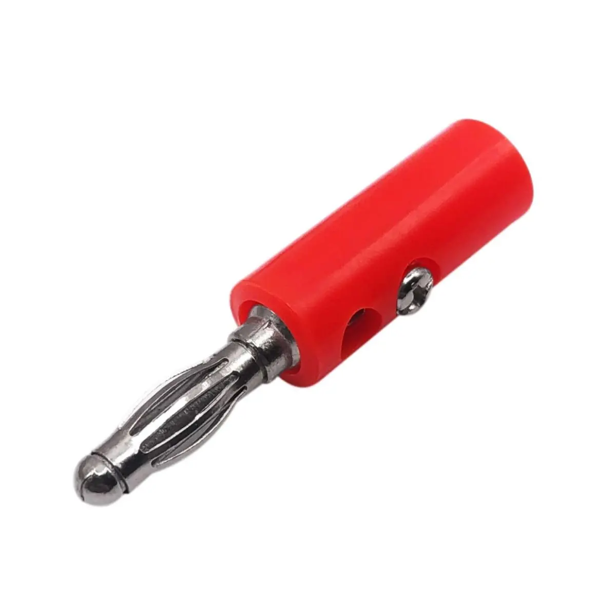 4Mm Banana Plug Connector Male With Screw- Red 1 Pc 1