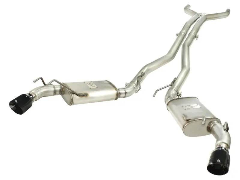 Afe Machforce Xp Exhaust 3In Stainless Stee Cb/10-13 Chevy Camaro V8-6.2L (Td) (Gloss Blk Tip) 2