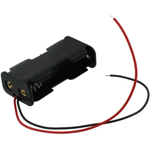 2 X Aa 1.5V Battery Back To Back Holder Case 1