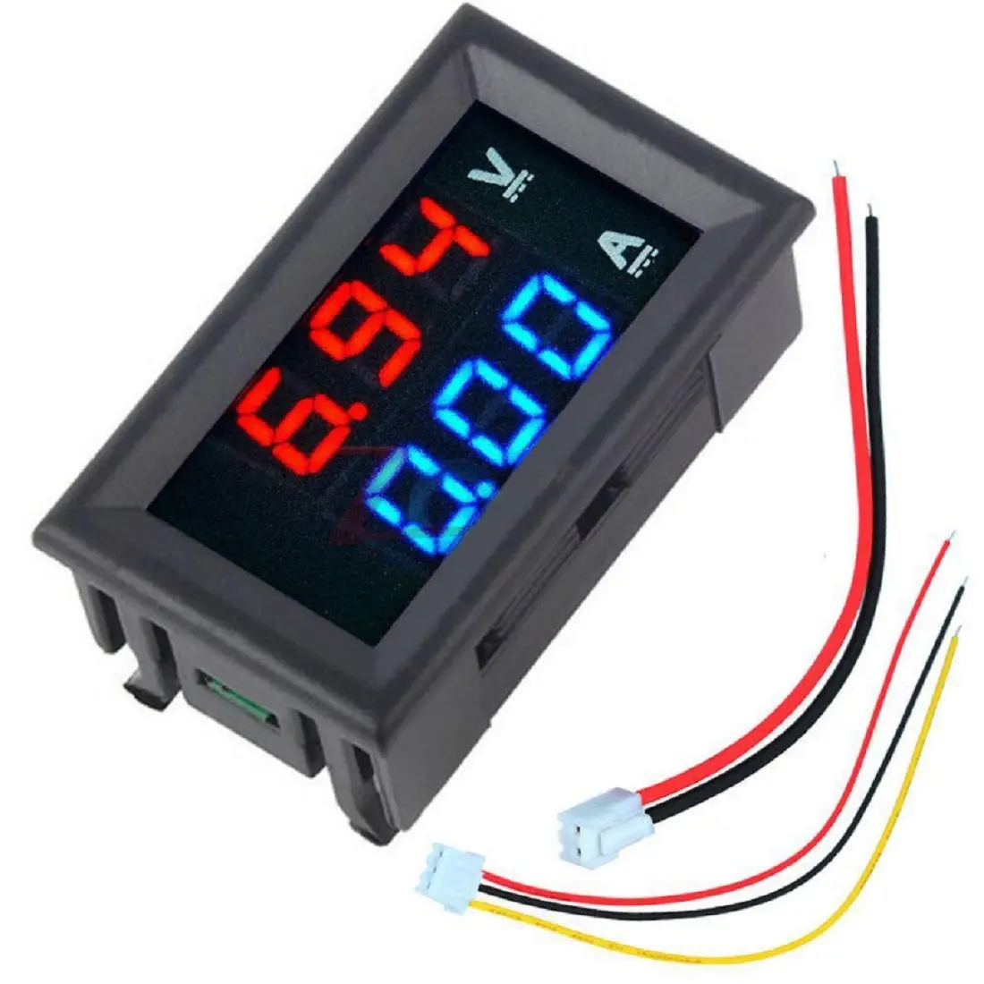 Digital Voltmeter (0-100V) And Ammeter (10 A) Dual Led Voltage Current Measurement Module (Hw-808-813-V3.0) 1