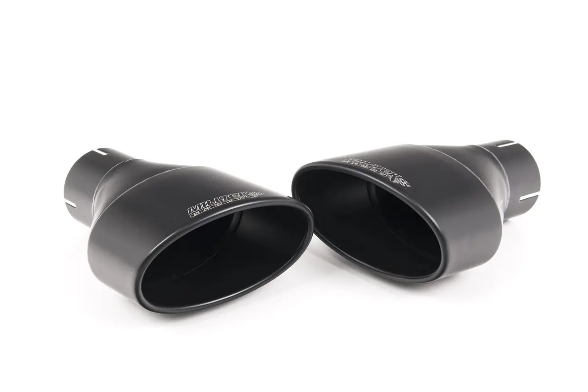 Milltek Cat Back Resonated With Burnt Titanium Oval Trims - Tt Mk3 - Ttrs 2.5Tfsi Quattro (Opf/Gpf Models) 2