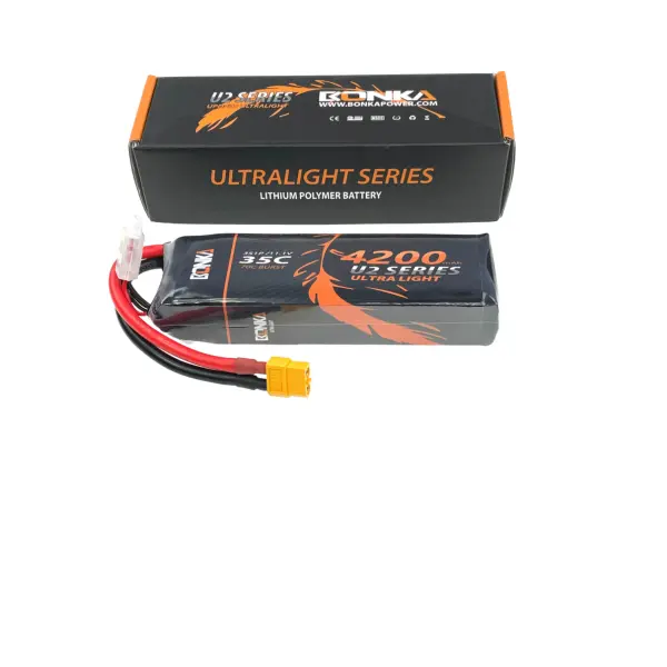 Bonka 11.1V 4200Mah 3S 35C U2 Series Lithium Polymer Battery 1