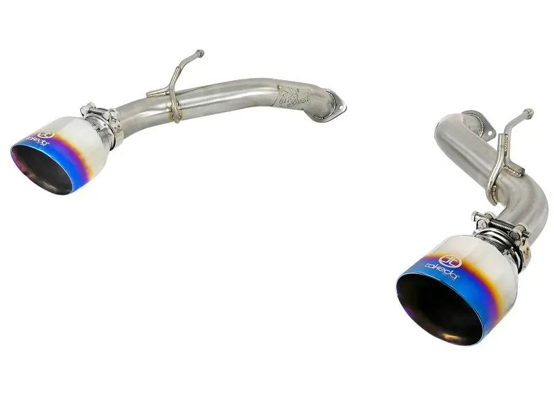 Afe Power Takeda 2.5In 304 Ss Axle-Back Exhaust W/ Blue Flame Tips 17-19 Infiniti Q60 V6-3.0L (Tt) 1