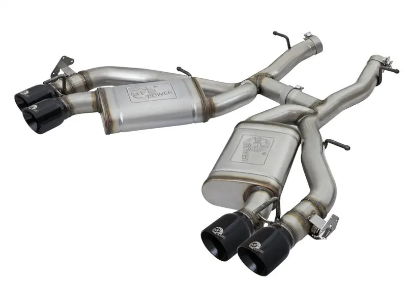 Afe Machforce Xp 3In 304 Ss Axle-Back Exhaust Dual Exhaust (Npp) W/ Black Tips 16-17 Camaro Ss V8 1