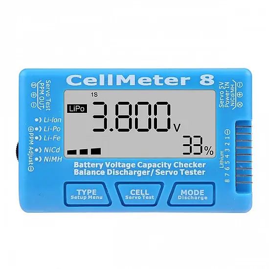 Cellmeter 8 Multi-Functional Digital Power Servo Tester 1