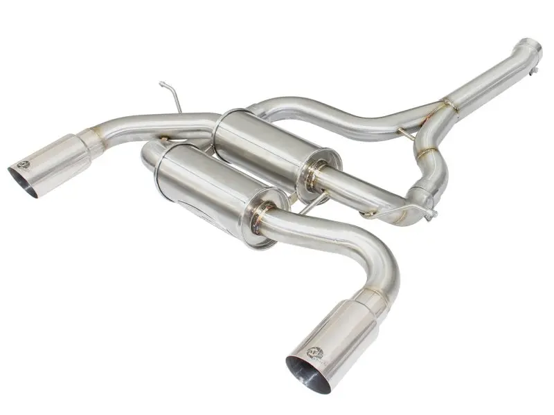 Afe Machforce Xp Ss-304 Polish Tip 2.5In Dia Axle Back Exhaust 12-15 Bmw 335I (F30) 3.0L (T) 1