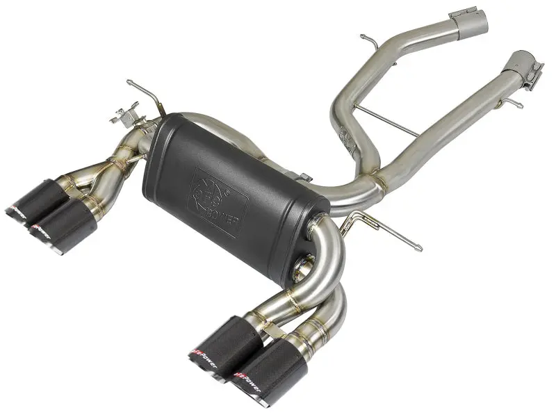 Afe Mach Force-Xp 2-1/2In Stainless Steel Axle Back Exhaust W/Cf 15-19 Bmw M3/M4 (F80/82/83) 1