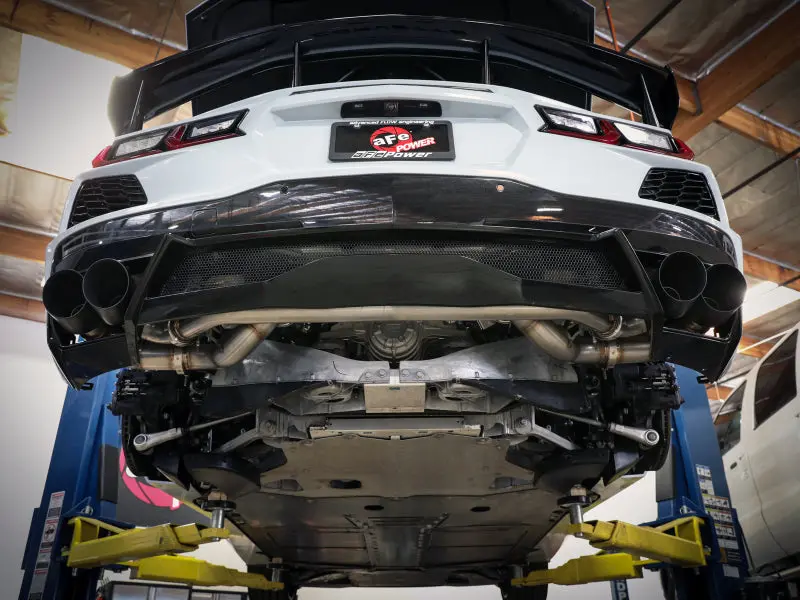 Afe Mach Force-Xp 304 Stainless Steel Cat-Back Exhaust Polished 2020 Chevrolet Corvette C8 2