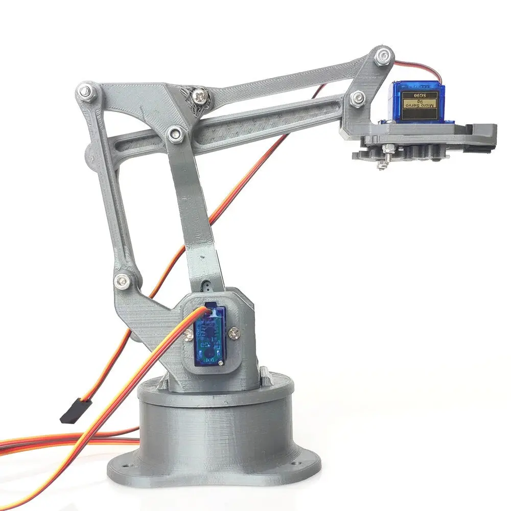 Diy 4Dof Four Degree Of Freedom Robotic Arm Diy With Sg90 Servos (3D Printed) 2