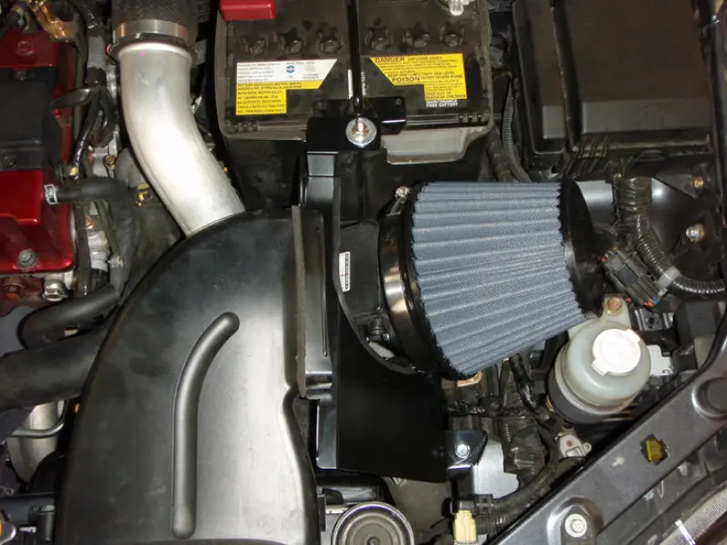 Aem 03-04 Evo 8 Blue Short Ram Intake 2