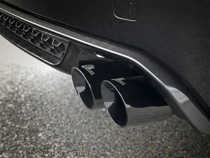 Afe Mach Force-Xp 3.5In. 304 Ss C/B Exhaust W/O Muffler 15-18 Bmw X5 M V8-4.4L (Tt) - Black Tip 2