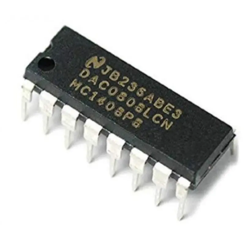 Dac 0808 8-Bit Digital To Analog D/A Converter Ic Dip-16 Package 1