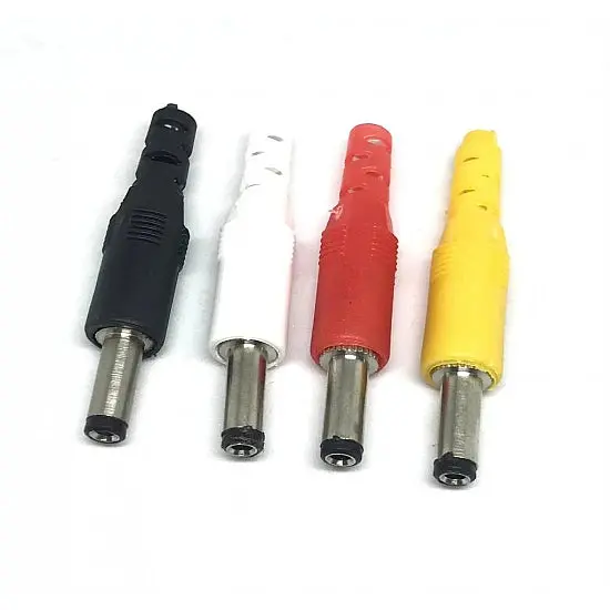 Dc Power Jack Barrel Connector Male (Yellow) 1