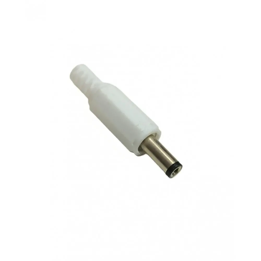 Dc Power Jack Barrel Connector Male (White) 1