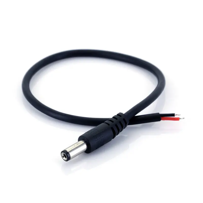 Dc Jack Male Power Connector With Black Wire 1