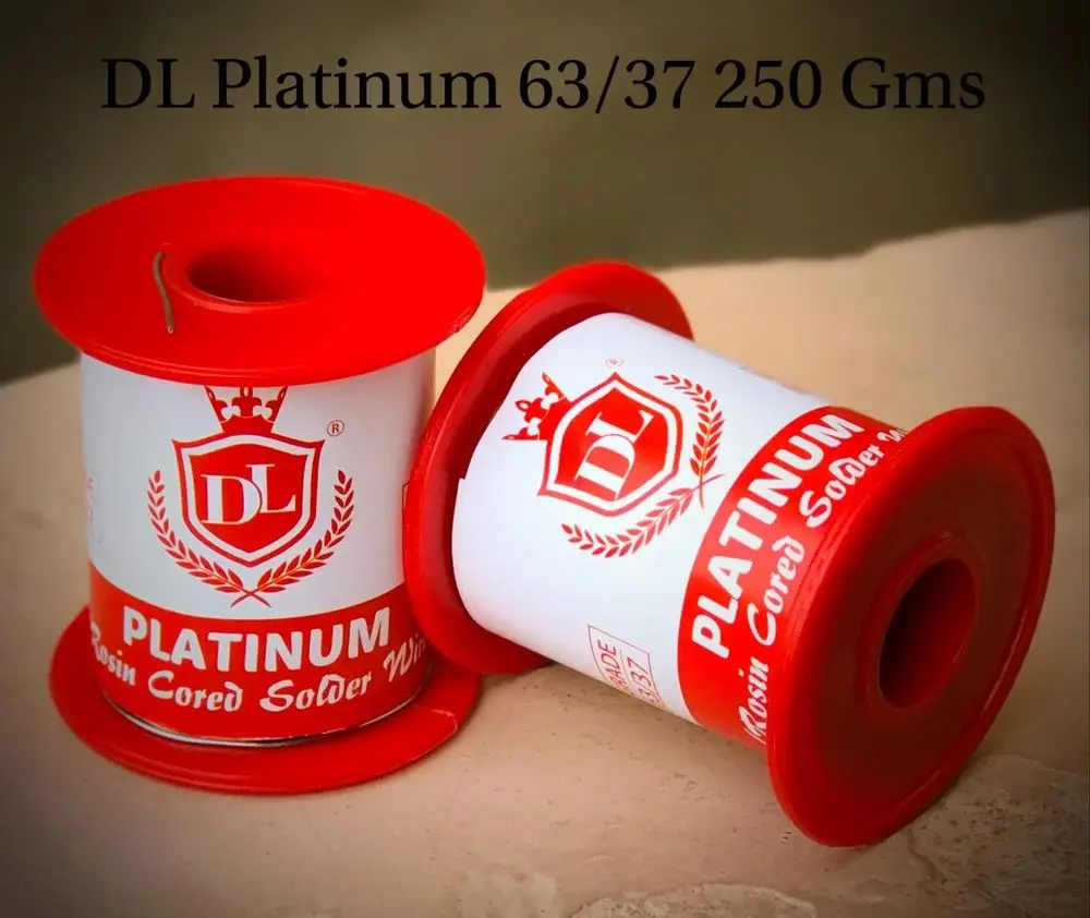 Dl Platinum Solder Wire 250G – 22 Gauge 63/37 Grade Rosin Cored Solder Wire 1