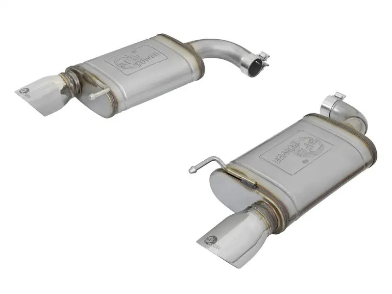 Afe Machforce Xp 2.5In 409 Stainless Axle Back Exhaust W/Stainless Tips 15-17 Ford Mustang I4-2.3L 1
