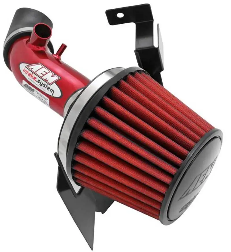 Aem 03-04 Evo 8 Red Short Ram Intake 1