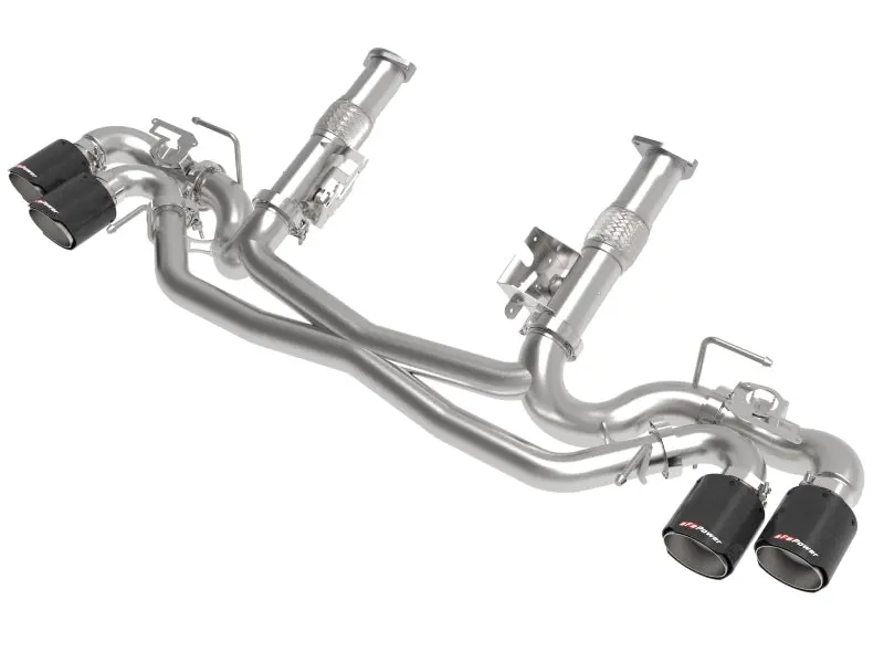Afe Mach Force-Xp 304 Stainless Steel Cat-Back Exhaust Carbon 2020 Chevrolet Corvette C8 1