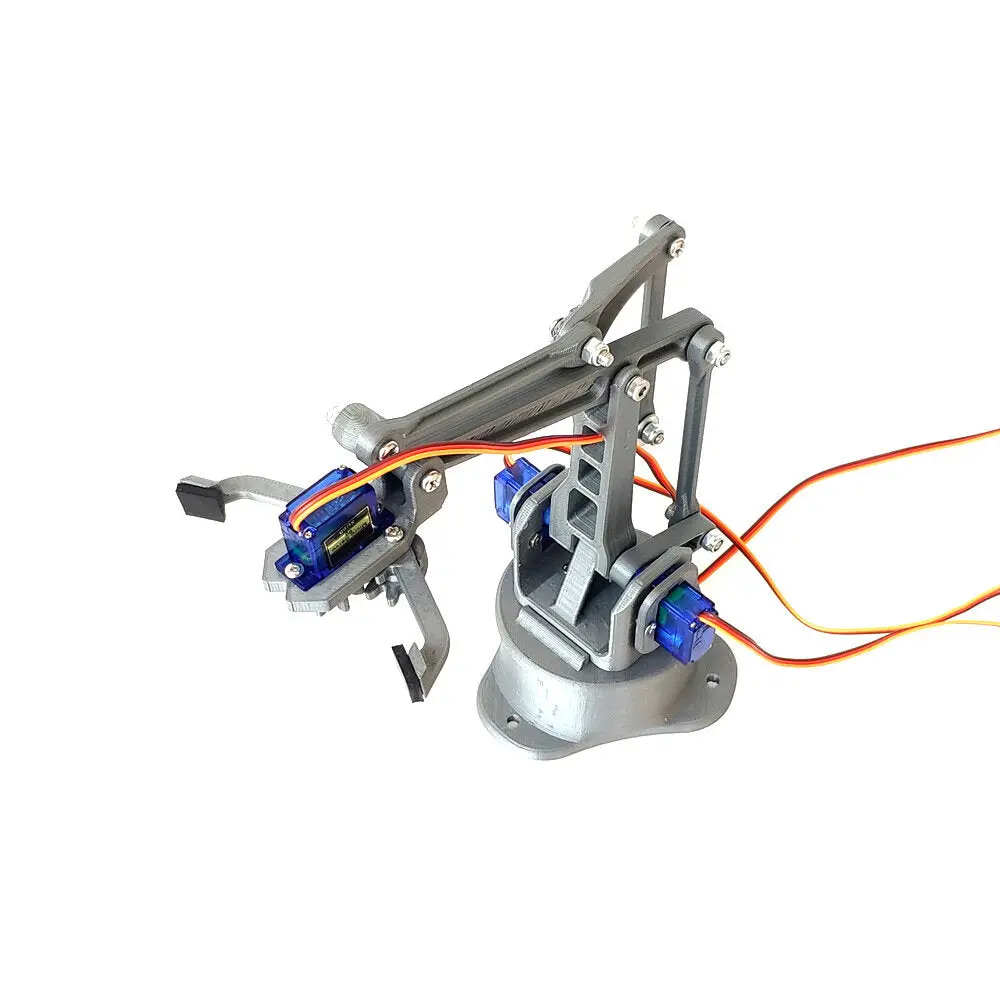 Diy 4Dof Four Degree Of Freedom Robotic Arm Diy With Sg90 Servos (3D Printed) 1