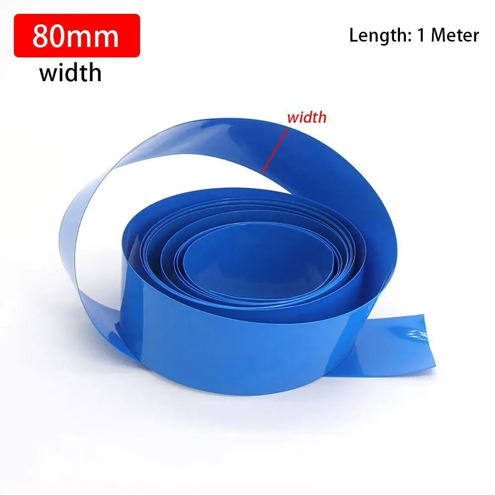 80Mm Pvc Heat Shrink Sleeve For Lithium Cell Battery Pack (1 Meter) 1