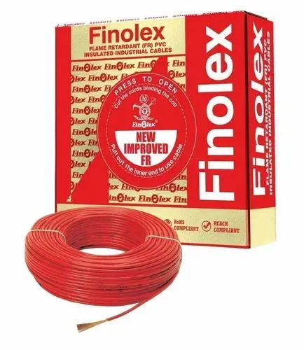 1.5 Sq. Mm Red Finolex Gold Flame Retardant Pvc Insulated Industrial Cable Wire ( 1 Meter ) 1