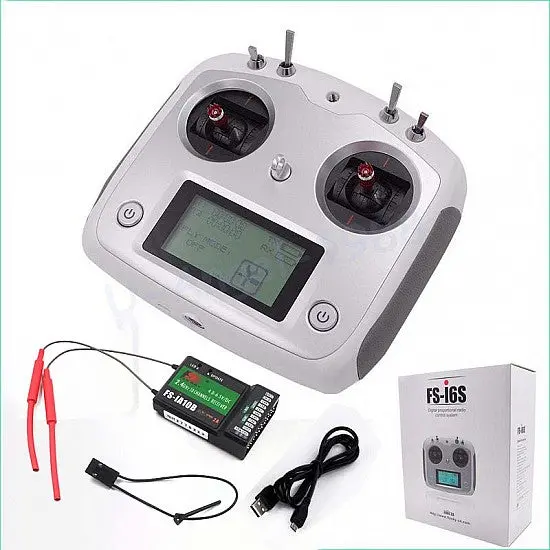 Flysky Fs-I6s 2.4Ghz 10Ch Afhds 2A Rc Transmitter With Fs-Ia10b 10Ch Receiver 1
