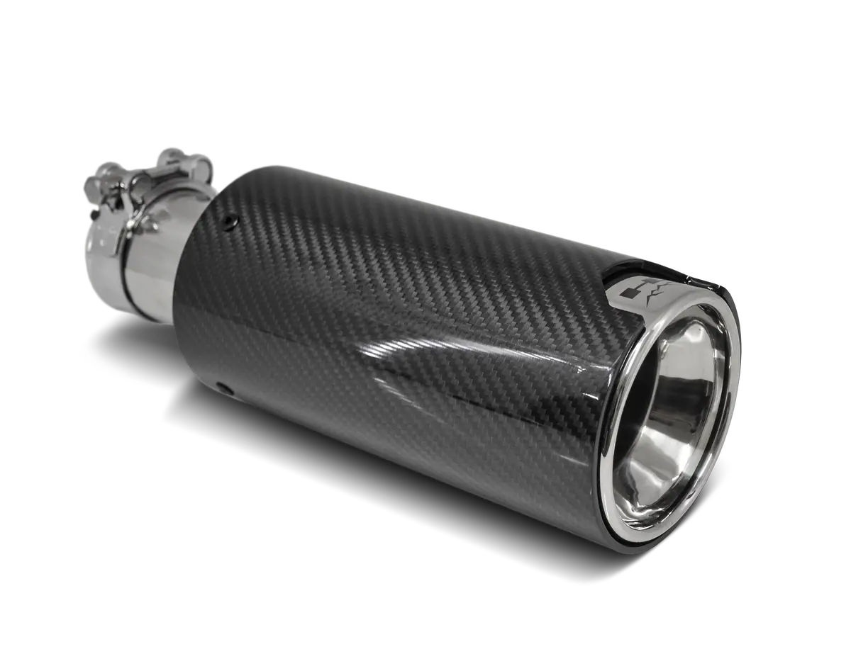 Hd Off-Road Polished Stainless & Carbon Fiber Universal Exhaust Tips 1