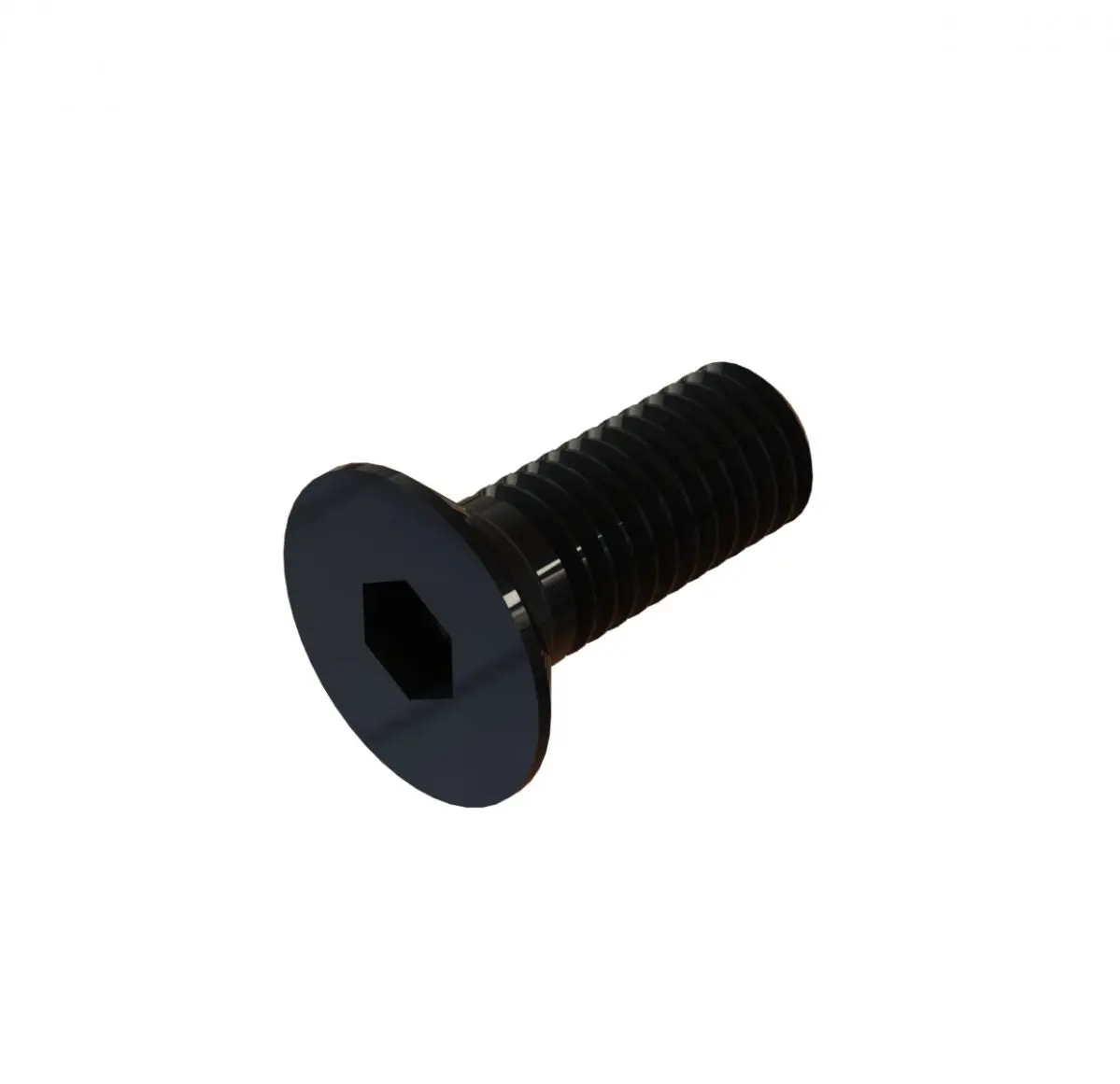 M3x12mm Csk Allen Countersunk Ms Black Oxide Screw (Dia. 3Mm, Length 12Mm) (Pack Of 10) 2