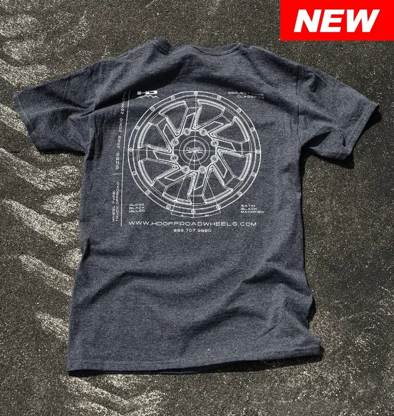 Official Hd Off-Road Wheels Saw T-Shirt Heather Grey W Pocket 1