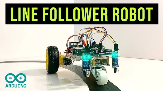 Diy Line Follower Robot Kit Arduino Based (Pre-Programmed) 1