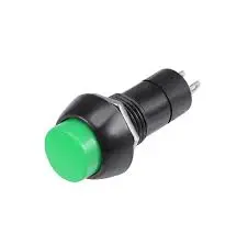 Momentary Reset Type Push Button Panel Mount 2 Pin Spst Switch Pb-305 (Green) 1