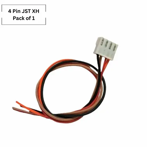 4 Pin Jst-Xh 2515 Female Connector With Wire 25Cm - 2.54Mm Pitch (1 Pc) 1
