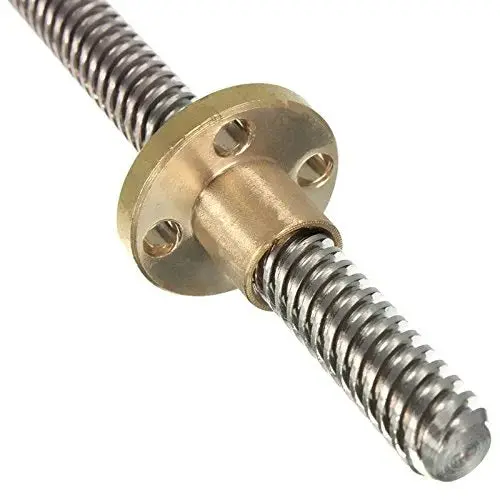 250Mm Lead Screw 8Mm Thread 2Mm Pitch Lead Screw With Copper Nut 1