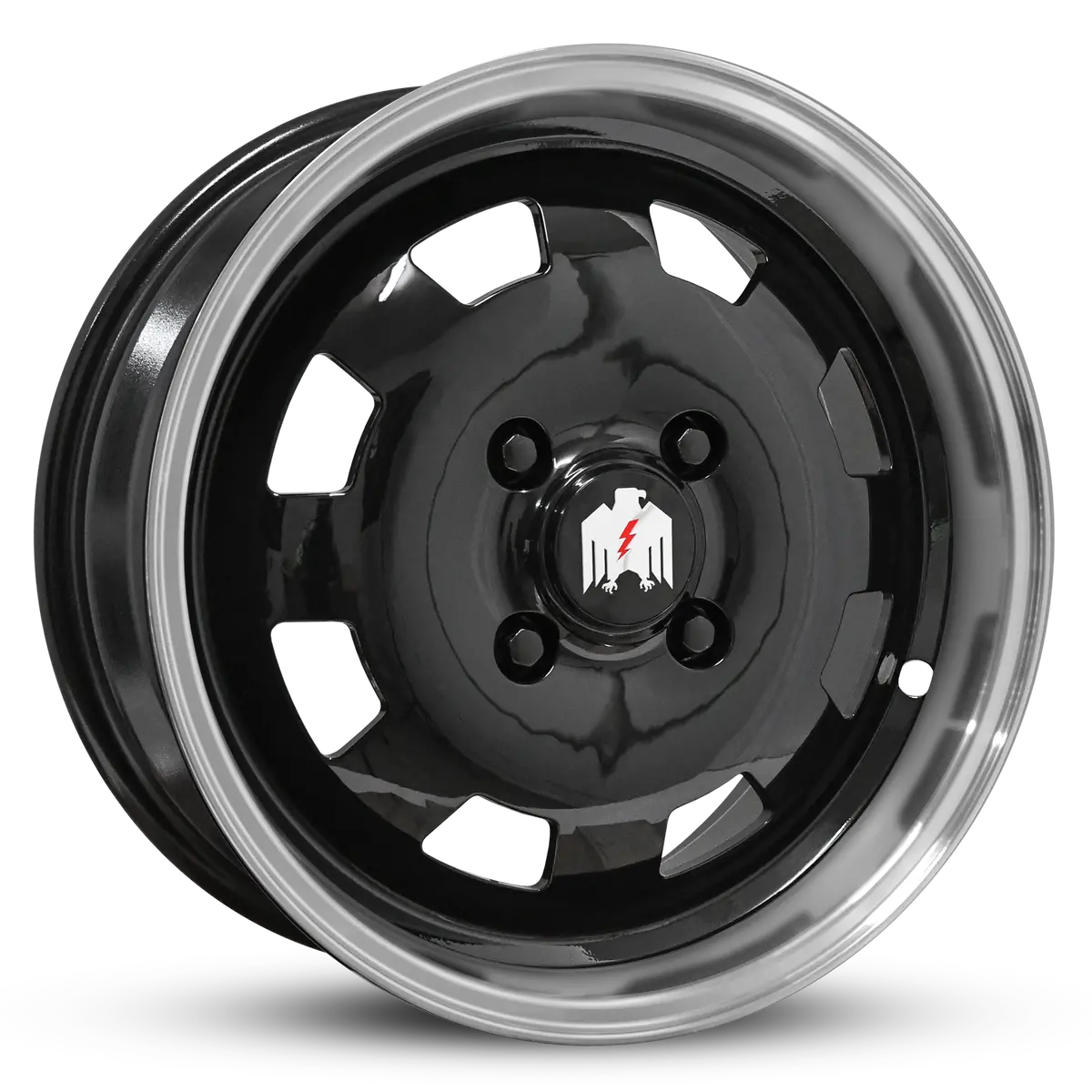 Klassik Rader Moon 17X7 +40 4X130mm Gloss Black/Machined Lip 1