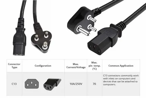 Np Tech Desktop Power Cable Platinum 1.5 Meter 3 Pin Copper 1